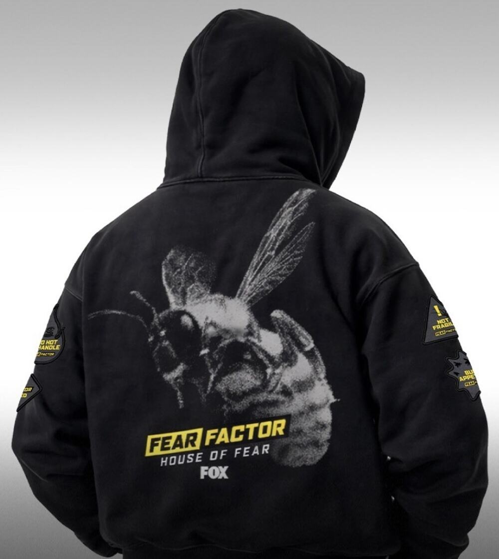 Fear Factor House of Fear FOX hoodie Merit Badge Collection - Black - Size XL